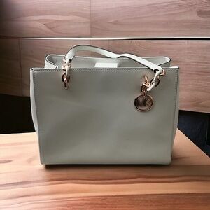 Michael Kors white tote